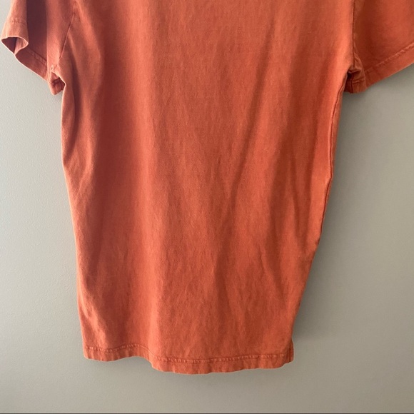PINK Victoria's Secret Oversized Tee Shirt Orange Sz XS - Picture 9 of 10